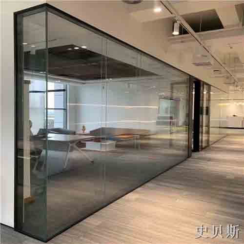 澄城双层12mm全景玻璃隔断墙结构图